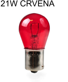 AUTO SIJALICA 21W 12V CRVENA Z38 M-TECH